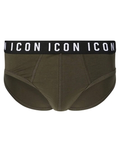 Трусы-брифы с логотипом Icon, зеленый Dsquared2