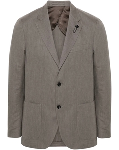 Фактурный пиджак, серый Lardini
