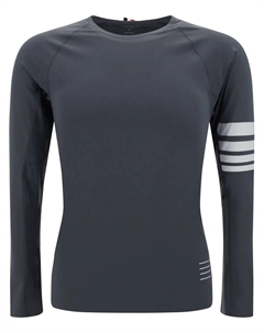 Компрессионный топ с полосками 4-Bar, серый Thom browne