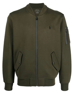 Пуловер на молнии с вышитым логотипом, зеленый Polo ralph lauren