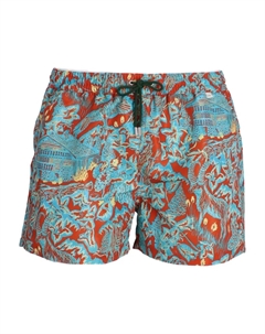 Шорты с завязками и принтом «шале», оранжевый Paul smith