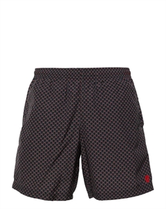 Плавки-шорты с принтом Skull, серый Alexander mcqueen