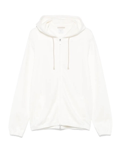 Худи на молнии, белый Eleventy