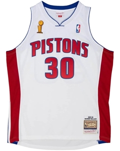 Топ NBA Detroit Pistons 03 Rasheed Wallace, белый Mitchell and ness