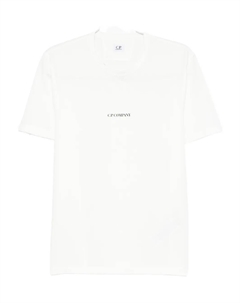 Футболка из хлопка с круглым вырезом, белый C.p. company