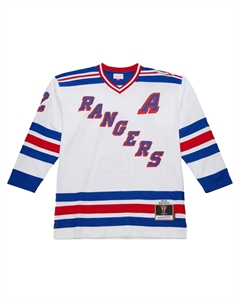 Топ 1993/94 Brian Leetch New York Rangers Power Play White, белый Mitchell and ness