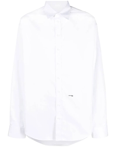 Рубашка с длинными рукавами и логотипом, белый Dsquared2