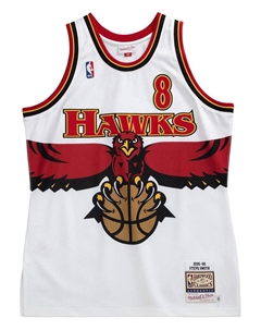 Топ Hawks 1995 Steve Smith, белый Mitchell and ness