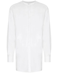 Рубашка без воротника с длинными рукавами, белый Dolce&gabbana