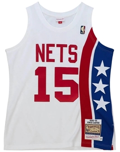 Топ NBA New Jersey Nets 2005 Vince Carter, белый Mitchell and ness
