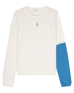 Джемпер с вышивкой JW, белый Jw anderson