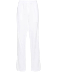Льняные брюки прямого кроя, белый Aspesi