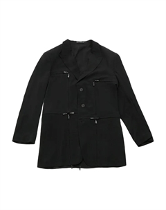 Блейзер с застежкой-молнией, черный Yohji yamamoto
