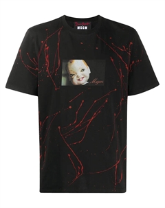 Футболка с фотопринтом, черный Msgm