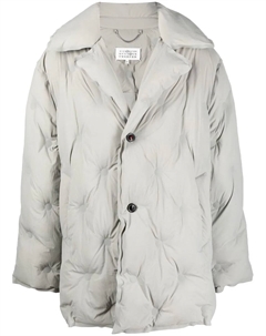 Однобортный пуховик, серый Maison margiela