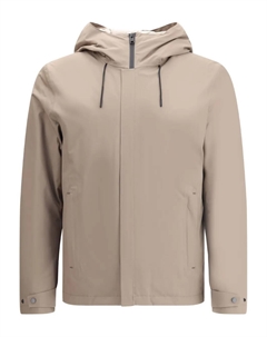 Куртка с капюшоном и застежкой-молнией спереди, нейтральный Woolrich