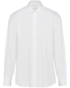 Рубашка с длинными рукавами, белый Prada