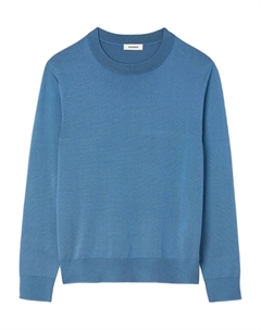 Свитер с круглым вырезом, синий Sandro