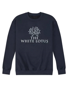 Мужская флисовая толстовка с логотипом White Lotus, синий Licensed character