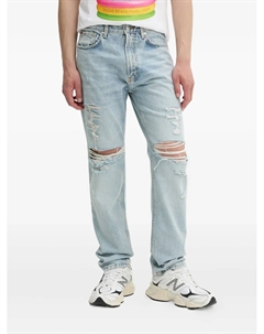 Потертые джинсы с пятью карманами, синий Hugo