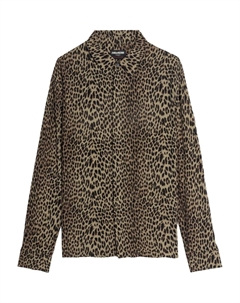 Рубашка с леопардовым принтом, коричневый Zadig&voltaire