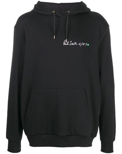Худи оверсайз с логотипом, черный Paul smith