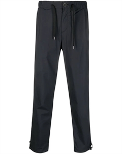 Зауженные брюки с кулиской, синий Herno