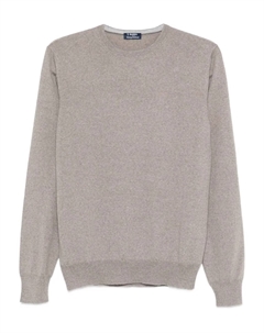 Шерстяной свитер с круглым вырезом, нейтральный Barba