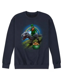 Мужская флисовая толстовка с динозавром ко Дню Святого Патрика, синий Licensed character