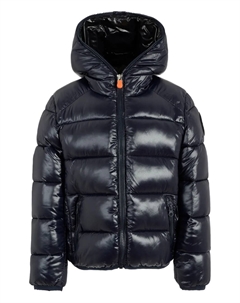 Пуховик с капюшоном, синий Save the duck kids