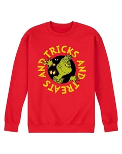 Мужская флисовая толстовка "Гринч: проделки и угощения" Dr Seuss, красный Licensed character