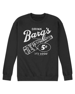 Мужская флисовая куртка с винтажной рекламой Barq, черный Licensed character