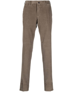 Вельветовые брюки чинос прямого кроя, нейтральный Incotex