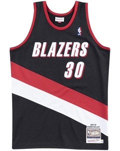 Топ NBA 1999 Trail Blazers Rasheed Wallace из джерси, черный Mitchell and ness