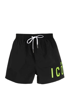 Плавки-шорты с логотипом, черный Dsquared2