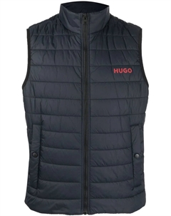 Дутый жилет с логотипом, синий Hugo