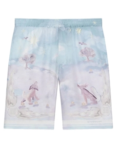 Шелковые шорты, синий Givenchy