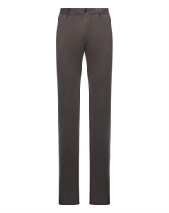 Прямые брюки из хлопка, коричневый Incotex