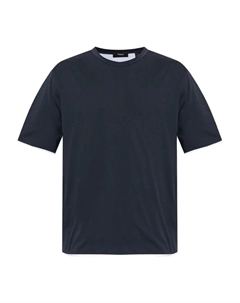 Футболка с контрастной отделкой, синий Theory