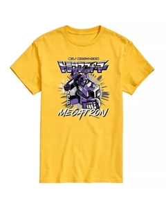 Мужская футболка с изображением кандзи «Мегатрон» из сериала «Трансформеры», желтый Licensed character