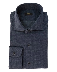 Рубашка в мелкую точку, синий Barba