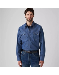 Рубашка Shorthorn Sawtooth в стиле вестерн, цвет Shorthorn Rigid - Dark Wash Levi's®