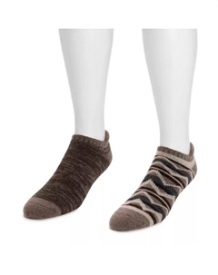 Мужские 2 пары носков без швов из смесовой шерсти, цвет ecru chocolate Muk luks