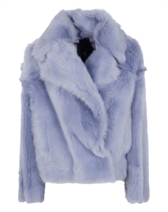 Пиджак с драпированным воротником, синий Blancha