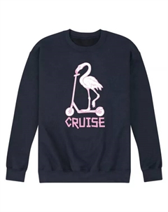 Мужская флисовая толстовка с принтом фламинго и круизным принтом, синий Licensed character