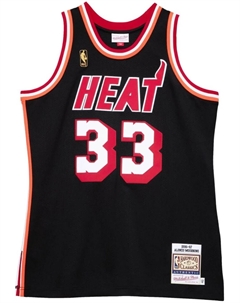 Топ NBA Miami Heat 96 Alonzo Mourning, черный Mitchell and ness