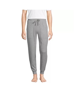 Мужские джоггеры с ребристой отделкой, серый Lands' end