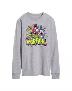 Мужская футболка с длинным рукавом "Power Rangers: Пора морфиться", серый Licensed character