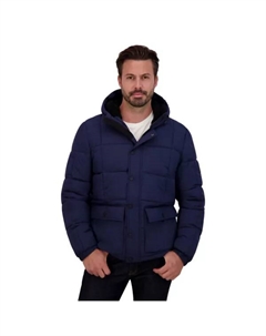 Мужская стеганая куртка-пуховик из плотной ткани, синий Zeroxposur