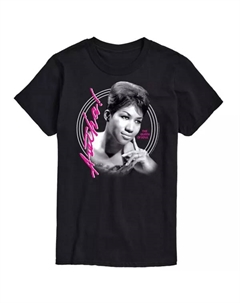 Мужская футболка с принтом Ареты Франклин «Королева соула», черный Licensed character